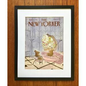 Framed 1989 The New Yorker Magazine Cover April 24 Stevenson Mice